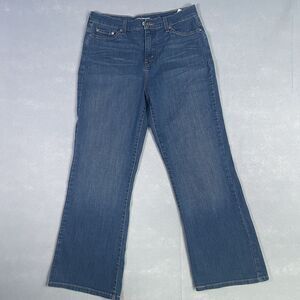 Levi's 512 Jean Woman‎ 32W 29L Blue Denim Perfectly Slimming Boot Cut